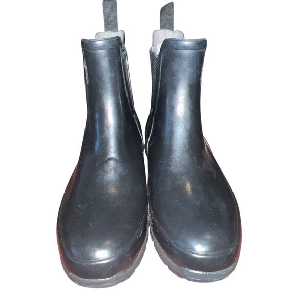 Bogs Womens Amanda Slip-On Rubber Boots Black Size 7 - Picture 2 of 7